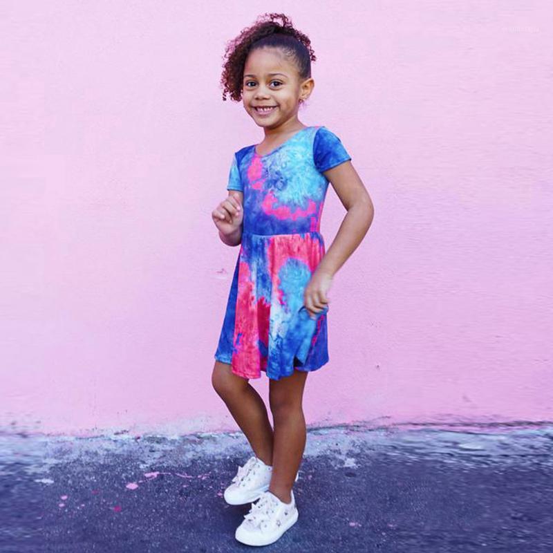 Toddler Baby Princess Dress For Girls Rainbow Tie-dyed Print Sundress Short Sleeve Casual Beach Clothes Ju61, Multi
Toddler Baby Princess Dress For Girls Rainbow Tie-dyed Print Sundress Short Sleeve Casual Beach Clothes Ju61, Multi