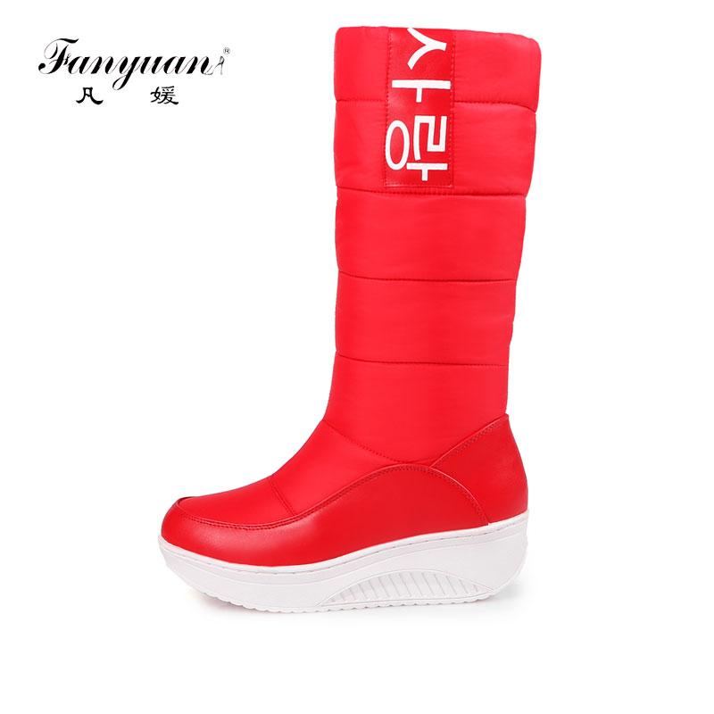 Fanyuan 2020 Fahion Women Knee High Snow Boots Slip on Wedges Heel Round Toe Women Shoes Winter Snow Boots Size 35-44, Rose red
Fanyuan 2020 Fahion Women Knee High Snow Boots Slip on Wedges Heel Round Toe Women Shoes Winter Snow Boots Size 35-44, Rose red
