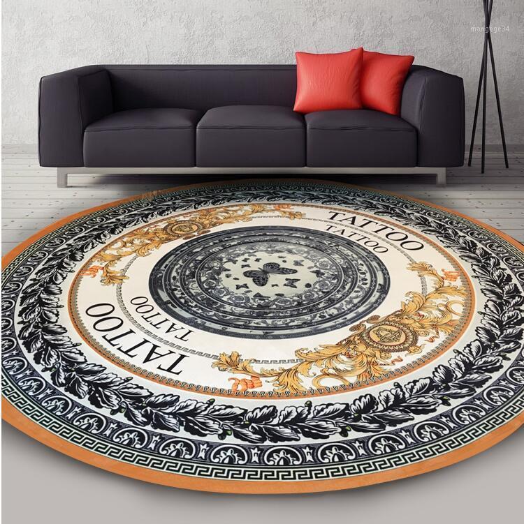 European-style Round Non-slip Rug Indoor Door Home Door Mat Chair Mat Area Yoga Living Room Bedroom1
European-style Round Non-slip Rug Indoor Door Home Door Mat Chair Mat Area Yoga Living Room Bedroom1