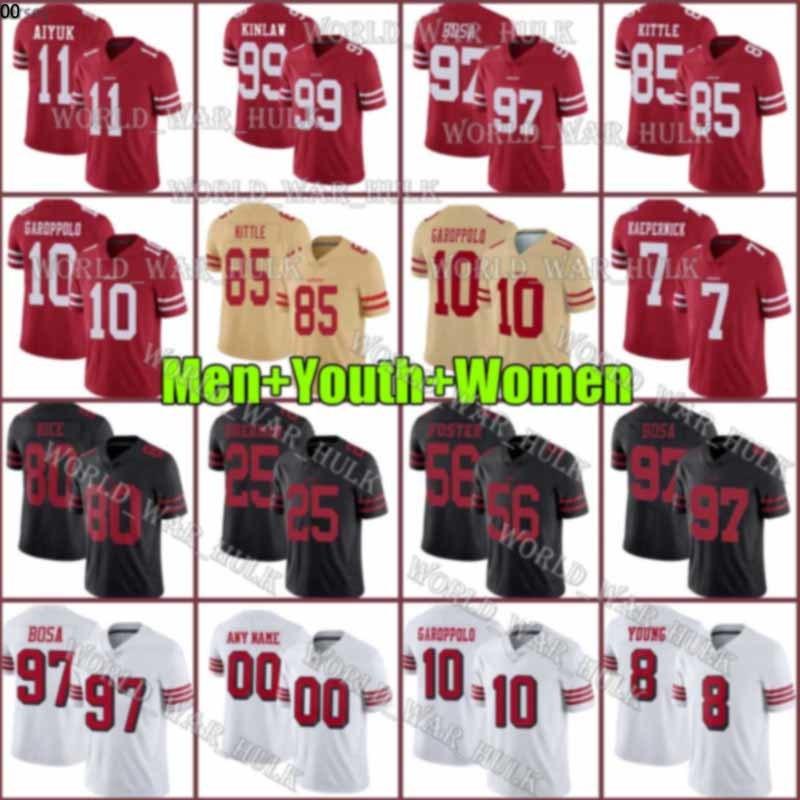Men women 49er youth 10 Jimmy Garoppolo jersey 85 George Kittle 97 Nick Bosa Jerry Rice Joe Montana Kyle Juszczyk Custom Jersey 08, Men ncaa
Men women 49er youth 10 Jimmy Garoppolo jersey 85 George Kittle 97 Nick Bosa Jerry Rice Joe Montana Kyle Juszczyk Custom Jersey 08, Men ncaa