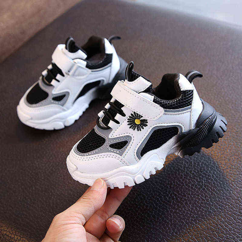 Size 21-30 Children Lightweight Sneakers Boys Non-slip Casual Shoes Baby Breathable Toddler Shoes Girls Wear-resistant Sneakers G220308