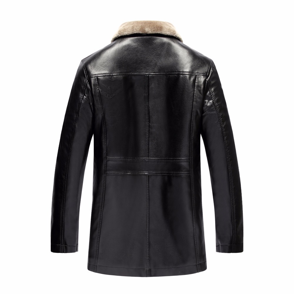 Winter Fur Leather Jacket Mens Plus Size 5XL Suede Leather Jackets Men Faux Fur Thick Warm Long Suede Jacket T200107