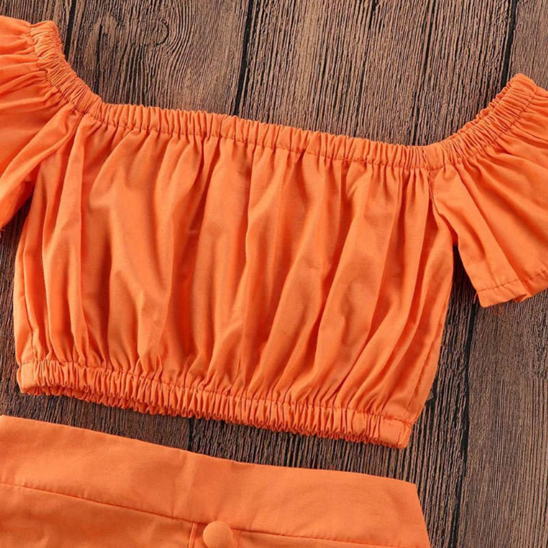 Humor Bear 2020 Summer Baby Girl Clothing Sets Children Clothes New Fashion One-shoulder Tops+Skirt 2Pcs Toddler OutfitsX1019