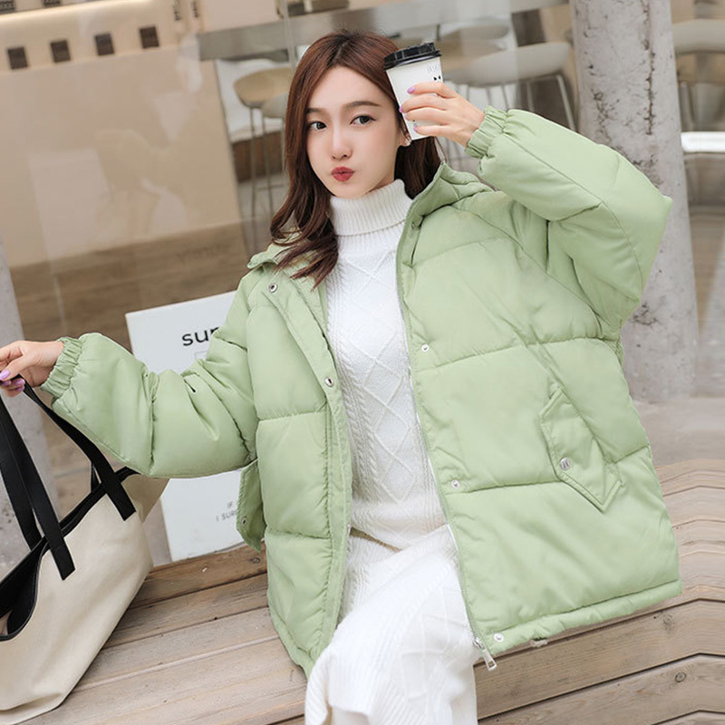 Fashion New Winter Jacket Women Hooded Parka Women Jacket Coat Thick Down Outerwear BF Cotton Padded Female Jacket mujer 201017