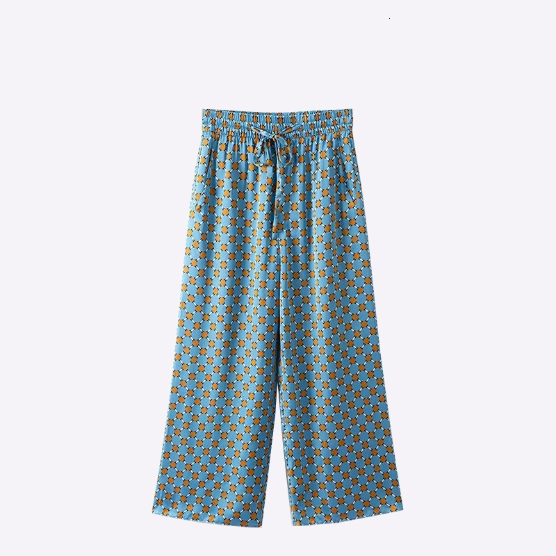 2021 New Autumn Rayon Pjama Outwear Elegant Long Legs Blue Flower Women Printed Magro High Rise Style Belt Pants Rope 4WS1
2021 New Autumn Rayon Pjama Outwear Elegant Long Legs Blue Flower Women Printed Magro High Rise Style Belt Pants Rope 4WS1
