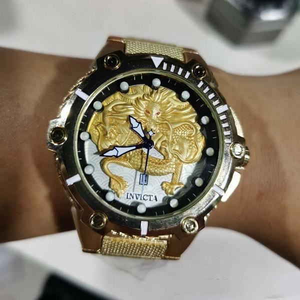 Hot Selling Casual Sports Quartz Calendar Men's Watch INVICTA DZ7333 Mesh Belt Dragon Totem Personalized Large Dial
Hot Selling Casual Sports Quartz Calendar Men's Watch INVICTA DZ7333 Mesh Belt Dragon Totem Personalized Large Dial