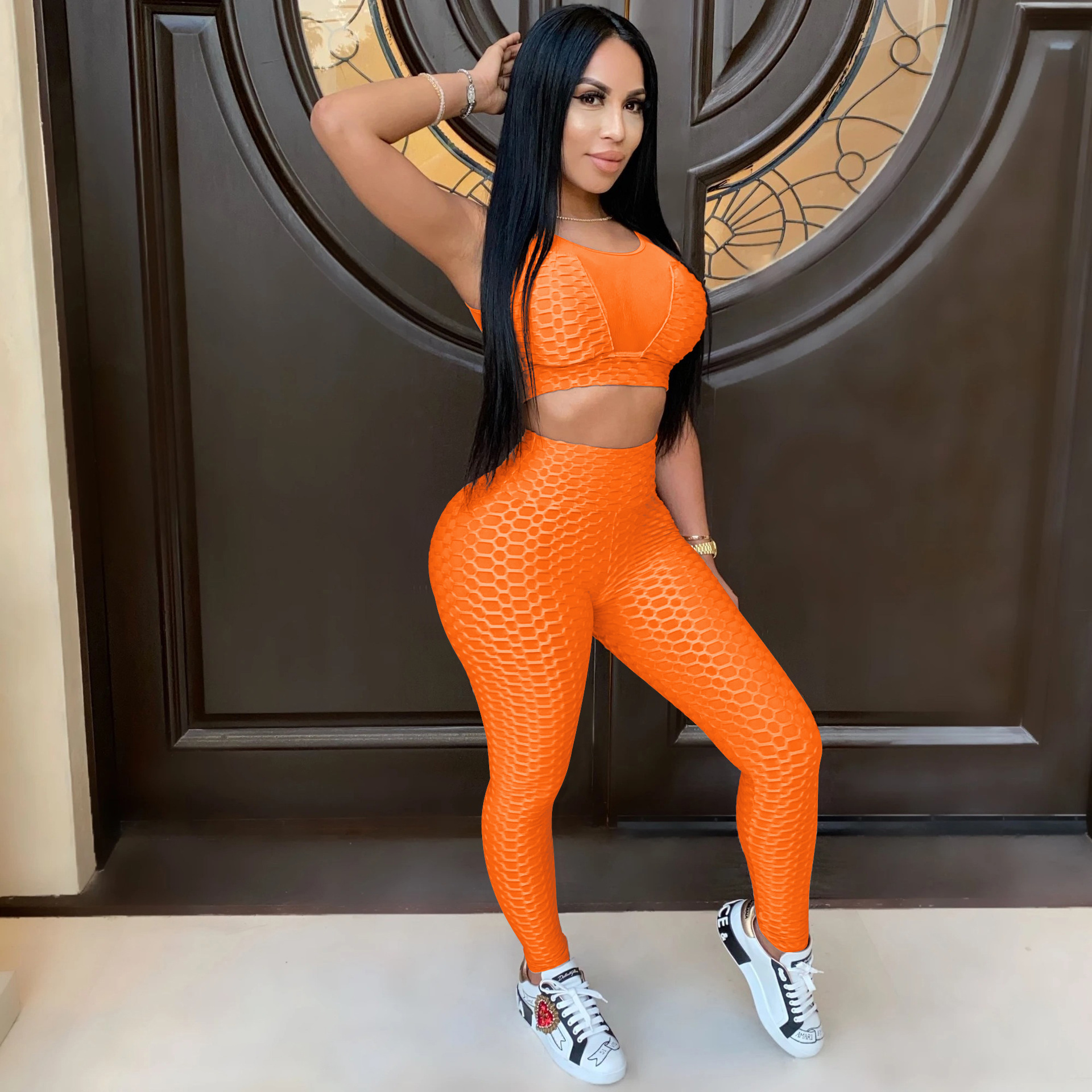 Hollow Out Women Tracksuits Active Sleeveless Yoga Suits Women Running Outfits Two Piece Pants 7 Colors Ins Trendy Sweatsuits, Red
Hollow Out Women Tracksuits Active Sleeveless Yoga Suits Women Running Outfits Two Piece Pants 7 Colors Ins Trendy Sweatsuits, Red