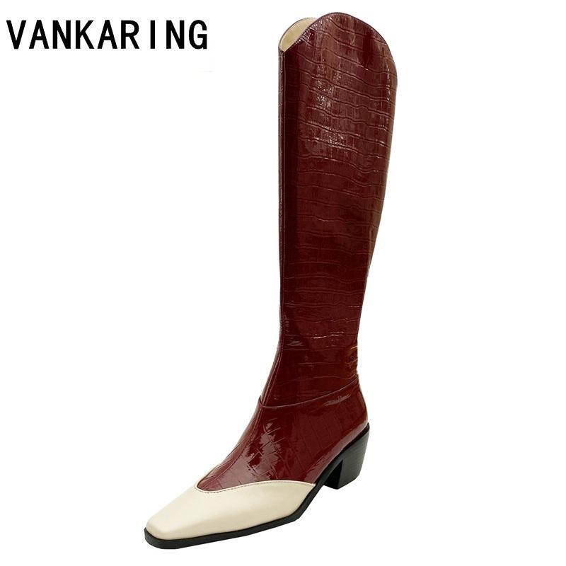 fashion roman mixed color pointed toe print microfiber knee high boots high heels shoes woman autumn winter zipper boots woman, Black
fashion roman mixed color pointed toe print microfiber knee high boots high heels shoes woman autumn winter zipper boots woman, Black