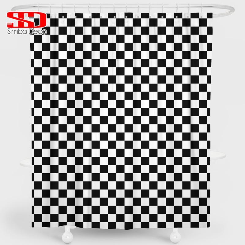 Mosaic Print Plaid Shower Curtains for Bathroom Black and White Square Modern Decoration Waterproof Non-slip Bathroom Carpet Mat1
Mosaic Print Plaid Shower Curtains for Bathroom Black and White Square Modern Decoration Waterproof Non-slip Bathroom Carpet Mat1