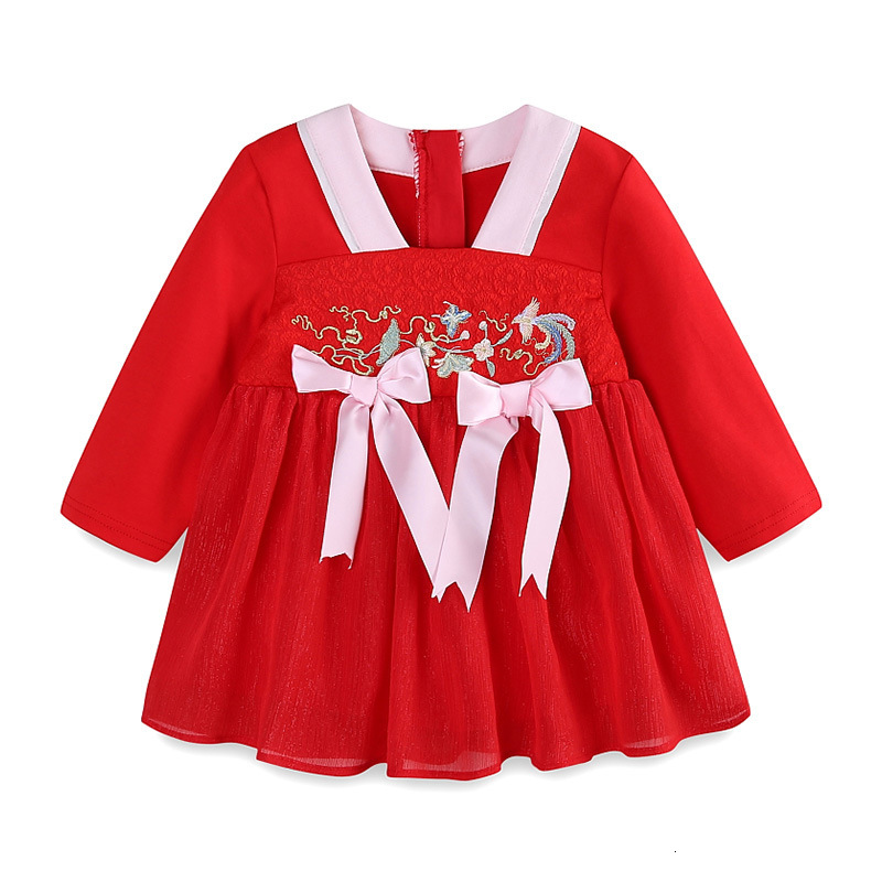 New Es Chinese Style 2021 Spring Kids Clothing Embroidered Mesh Princess for Girls Ball Gown with 2 Bows 0-3 Yrs 8cul, Red
New Es Chinese Style 2021 Spring Kids Clothing Embroidered Mesh Princess for Girls Ball Gown with 2 Bows 0-3 Yrs 8cul, Red