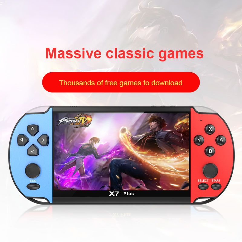 X7 Plus Video Game Console 5.1 Inch Handheld Game Player Portable Retro Console 8Gb Rocker Game Console For Kids Christmas Gift Q0104
X7 Plus Video Game Console 5.1 Inch Handheld Game Player Portable Retro Console 8Gb Rocker Game Console For Kids Christmas Gift Q0104
