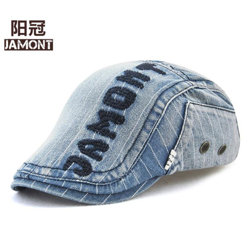JAMONT Cowboy Flat Cap Vintage Denim Cloth Casual Peaked Beret Cap for Women Men 2020 High Quality Fashion Retro Jean Hat, As shown
JAMONT Cowboy Flat Cap Vintage Denim Cloth Casual Peaked Beret Cap for Women Men 2020 High Quality Fashion Retro Jean Hat, As shown