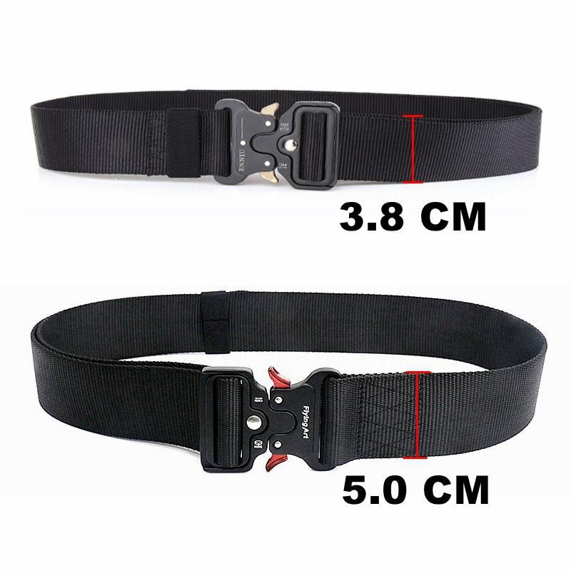 Tactical Belt Men's Heavy Duty Army Training Security Waist Strap Automatic Metal Buckle Nylon Belts 3.8CM 5.0CM Width, 3.8cm khaki
Tactical Belt Men's Heavy Duty Army Training Security Waist Strap Automatic Metal Buckle Nylon Belts 3.8CM 5.0CM Width, 3.8cm khaki