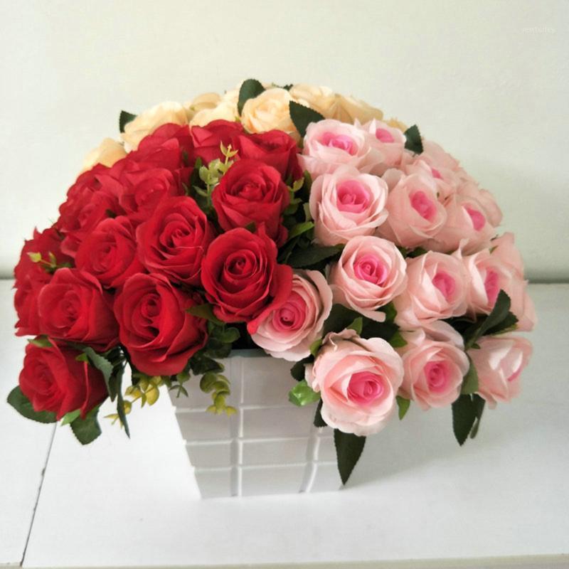 18 Heads Artificial Rose Bridal Flower Fake Colorful Party Floral Elegant Ornament Silk Home Decor Garden Wedding Bouquet1, As pictuer
18 Heads Artificial Rose Bridal Flower Fake Colorful Party Floral Elegant Ornament Silk Home Decor Garden Wedding Bouquet1, As pictuer