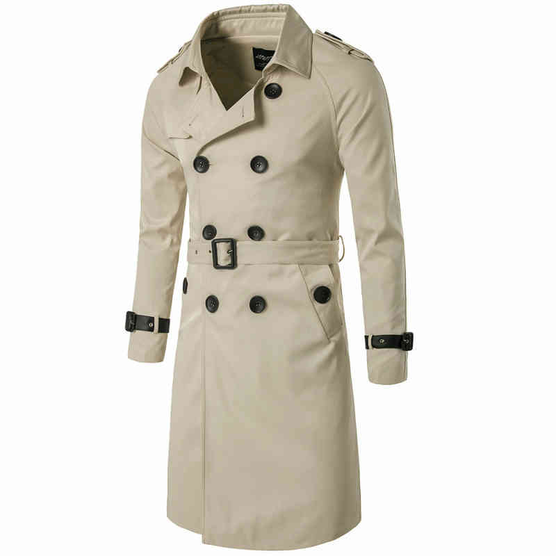 Men Long Style Blazer Double Breasted Leather Trench Winter Outerwear Casual Coat Men's et Windbreaker, White
Men Long Style Blazer Double Breasted Leather Trench Winter Outerwear Casual Coat Men's et Windbreaker, White
