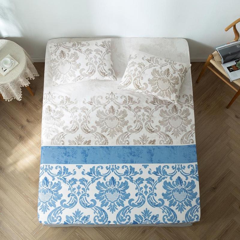 Bonenjoy 1pc Mattress Cover Striped Flower Prined Fitted Bed Sheet with Elastic posciel 160x200 Double Size Sheets for Bed, 238
Bonenjoy 1pc Mattress Cover Striped Flower Prined Fitted Bed Sheet with Elastic posciel 160x200 Double Size Sheets for Bed, 238