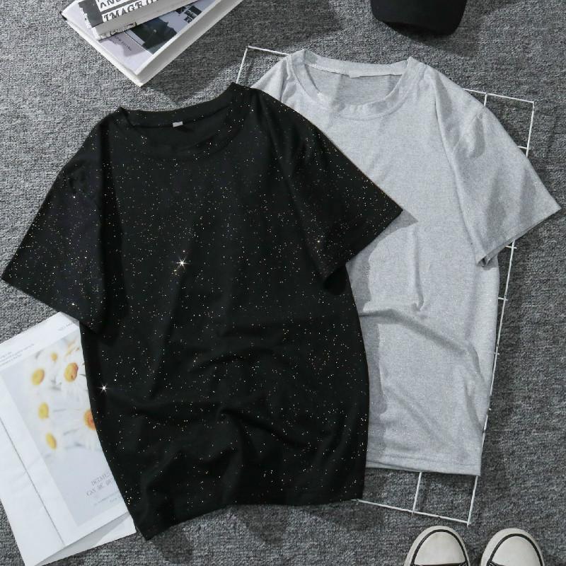 Shining Woman Tshirts Korean Vogue RoundNeck Couple Short Sleeve Tops Oversized T Shirt Night Sky Design Mujer Camisetas, White
Shining Woman Tshirts Korean Vogue RoundNeck Couple Short Sleeve Tops Oversized T Shirt Night Sky Design Mujer Camisetas, White