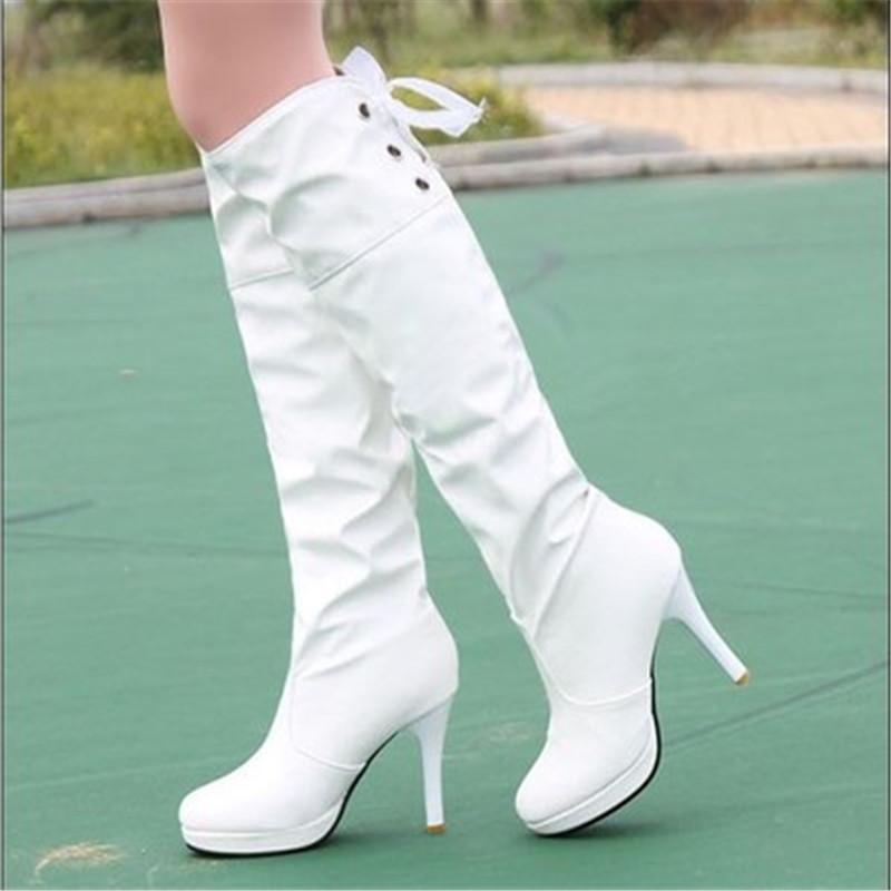 Women Long Boots Autumn Winter Warm Leather Platform Knee High Boots Platform Sexy Female High Heel Boot Botas Mujer Black White
Women Long Boots Autumn Winter Warm Leather Platform Knee High Boots Platform Sexy Female High Heel Boot Botas Mujer Black White