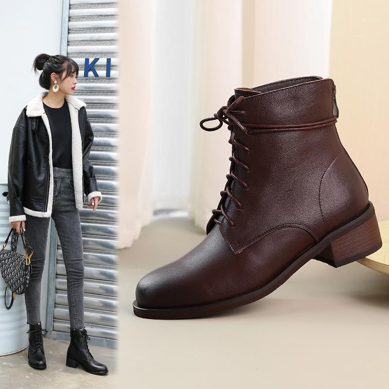 Genuine Leather Women's Ankle Boots 4.5cm Chunky med Heels ladies boots Party Office Lady Shoes Woman size 41 42 431, Black
Genuine Leather Women's Ankle Boots 4.5cm Chunky med Heels ladies boots Party Office Lady Shoes Woman size 41 42 431, Black