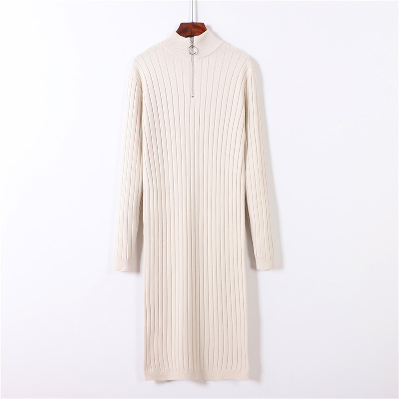 2021 New Long Sleeve Women Sweater Winter Thick Turtlneck Pullover Knitted Zipper Straight Maxi Dress Noddle Robe Qqob, Khaki
2021 New Long Sleeve Women Sweater Winter Thick Turtlneck Pullover Knitted Zipper Straight Maxi Dress Noddle Robe Qqob, Khaki