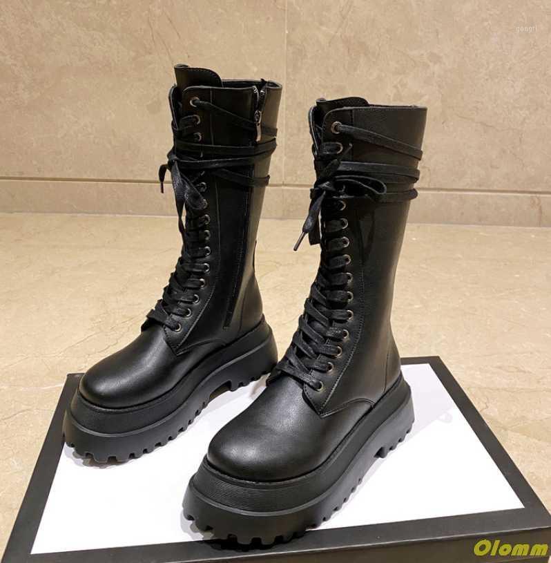 Black Platform Boots Women Side Zipper Lace-up Long-boots Women 2020 Autumn Fashion Boots Mid-calf Square Toe1
Black Platform Boots Women Side Zipper Lace-up Long-boots Women 2020 Autumn Fashion Boots Mid-calf Square Toe1
