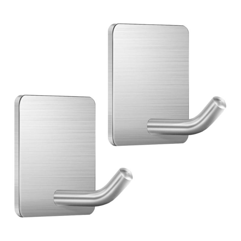 2Pcs Stainless Steel Hooks Metal Towel Holder Bathroom Kitchen Wall Hooks
2Pcs Stainless Steel Hooks Metal Towel Holder Bathroom Kitchen Wall Hooks