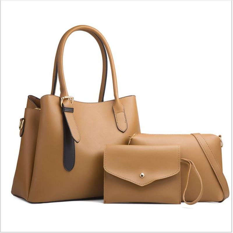 Fashion three-piece set of new style single-shoulder diagonal large-capacity female bag, Black
Fashion three-piece set of new style single-shoulder diagonal large-capacity female bag, Black