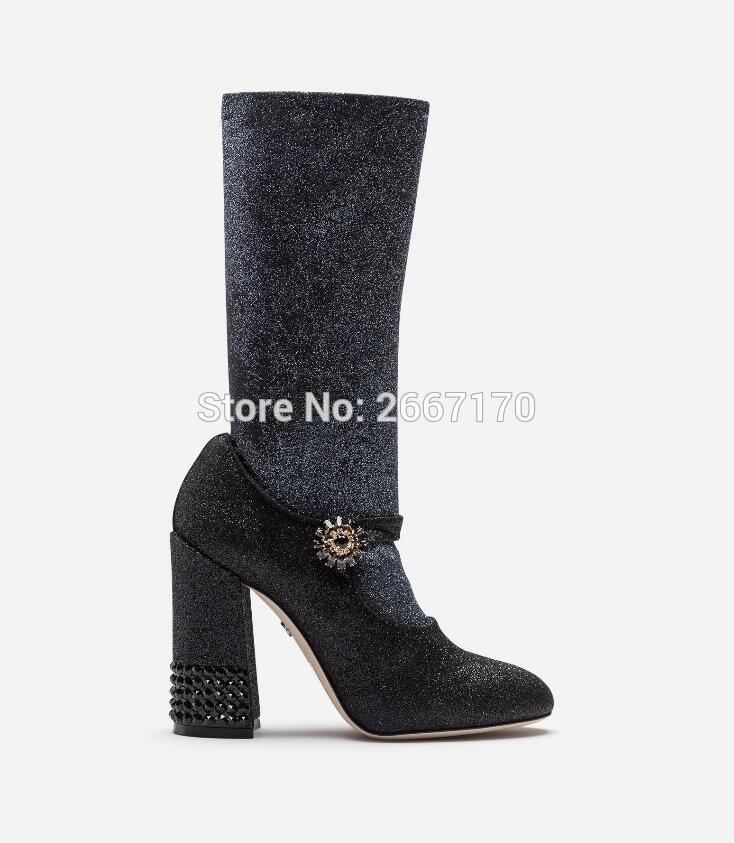 Fashion Shoes Women Mary Jane Boots Black Glitter Sock Boots Round Toe Block High Heels Party Wedding Ladies1
Fashion Shoes Women Mary Jane Boots Black Glitter Sock Boots Round Toe Block High Heels Party Wedding Ladies1