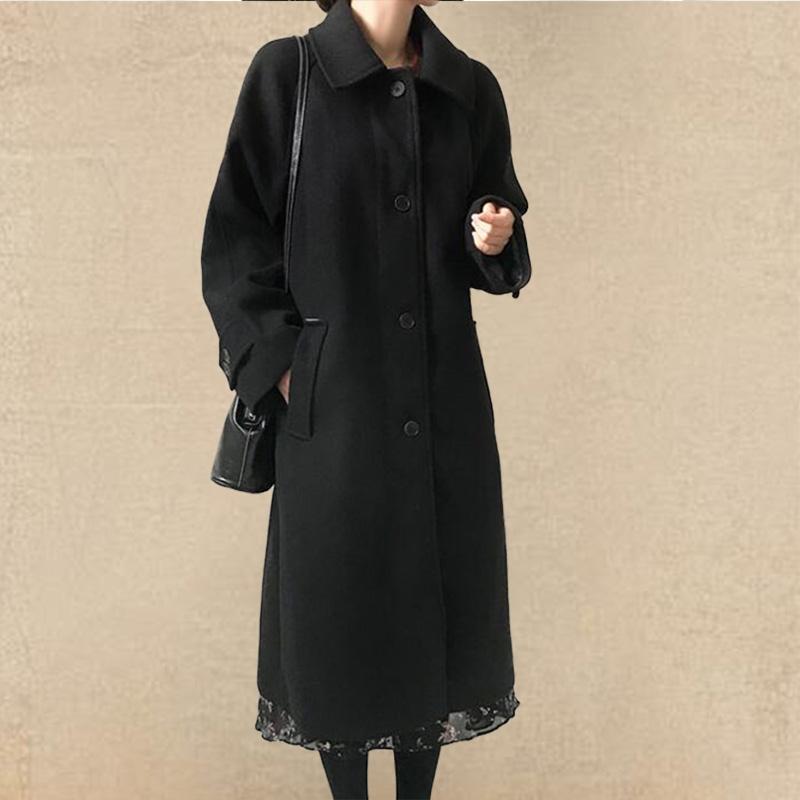 Winter Woman Parkas Fall Clothes for Women Long Solid Pockets Single Breasted Turn-down Collar Wool Loose Abrigos Mujer Invierno, Beige
Winter Woman Parkas Fall Clothes for Women Long Solid Pockets Single Breasted Turn-down Collar Wool Loose Abrigos Mujer Invierno, Beige