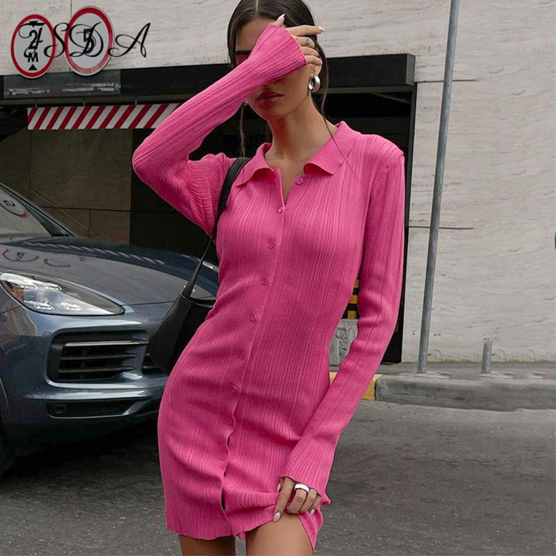 Casual Dresses FSDA 2021 V Neck Mini Bodycon Dress Women Shirts Knitted Autumn Winter Black Long Sleeve Sexy Elegant Party, Black;gray
Casual Dresses FSDA 2021 V Neck Mini Bodycon Dress Women Shirts Knitted Autumn Winter Black Long Sleeve Sexy Elegant Party, Black;gray