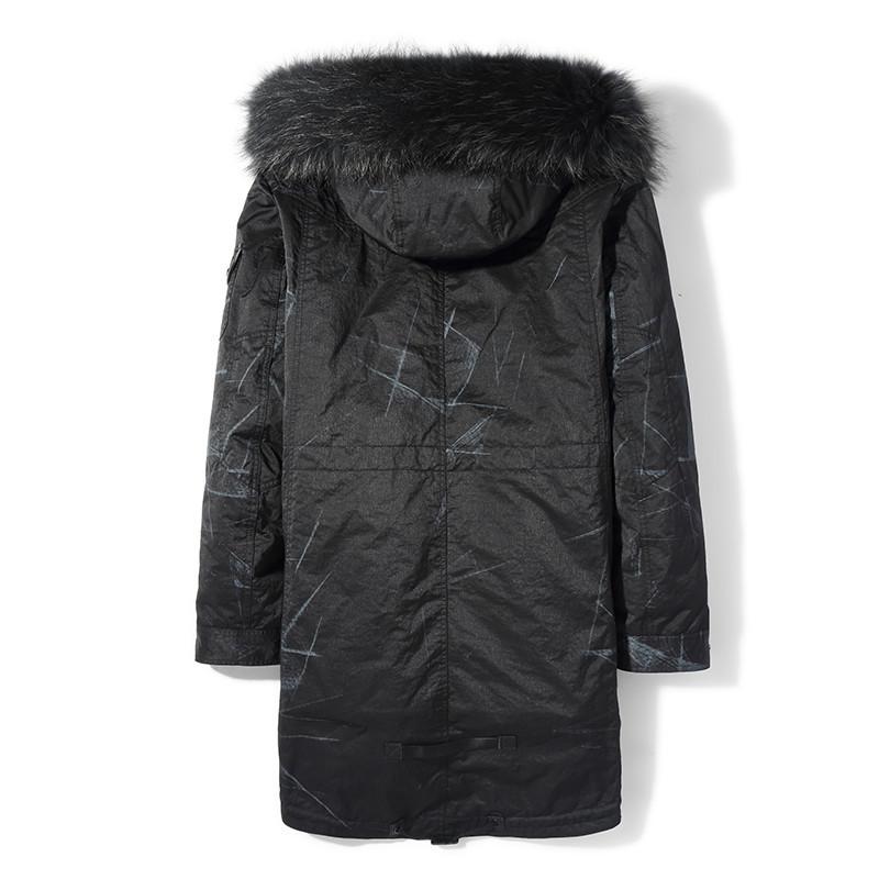 Natural Coat Winter Jacket Real Raccoon Fur Collar Warm Parka Men Clothes Winterjas Heren P18033 MY776, Black
Natural Coat Winter Jacket Real Raccoon Fur Collar Warm Parka Men Clothes Winterjas Heren P18033 MY776, Black