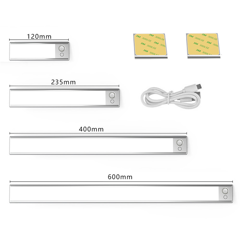 2021 New Ultra-thin 36/76/140leds Pir Motion Sensor under Cabinet Light Usb Rechargeable 3 Color Modes Led Wardrobe Closet Night Lights P7hf
2021 New Ultra-thin 36/76/140leds Pir Motion Sensor under Cabinet Light Usb Rechargeable 3 Color Modes Led Wardrobe Closet Night Lights P7hf
