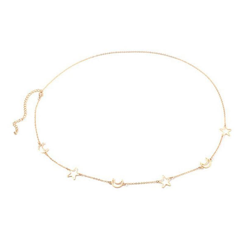 Waist Chain European And American Style Hollow-Out Moon Star Decor Alloy Beautiful Belly Chain Waist Body Jewelry For Women
Waist Chain European And American Style Hollow-Out Moon Star Decor Alloy Beautiful Belly Chain Waist Body Jewelry For Women