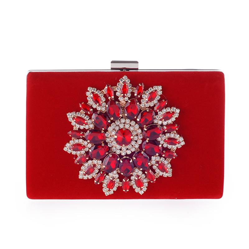 Mini Crystal Clutch Suede Evening Bags Women Chain Shoulder Bag Hard Case Small Bags Diamond Flower Messenger New, Black 
Mini Crystal Clutch Suede Evening Bags Women Chain Shoulder Bag Hard Case Small Bags Diamond Flower Messenger New, Black