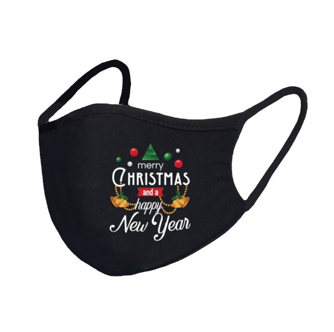 Black Christmas Decoration Party Mask Xmas Gifts Face Mask 2021 New Year Party Supplies 10 designs