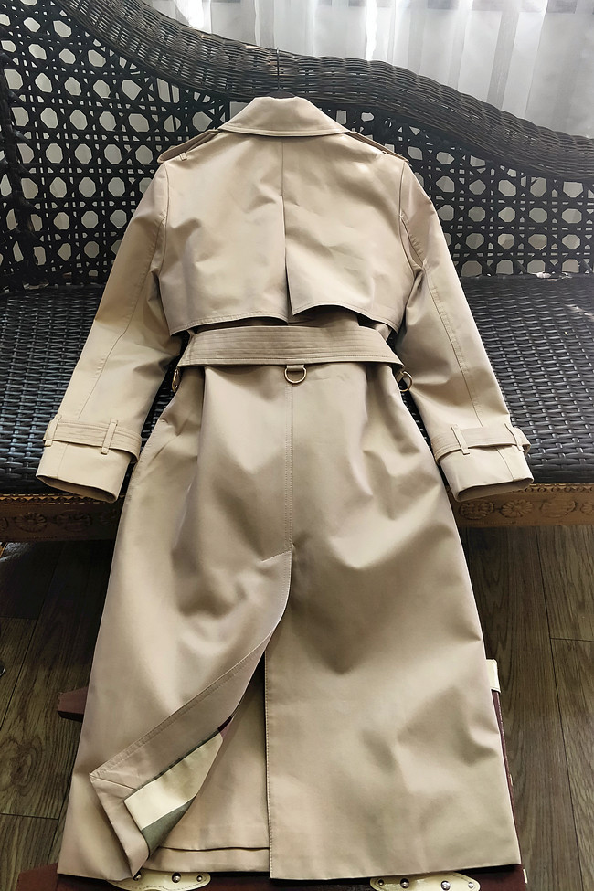 Women Trench Coat 2019 Autumn Winter New Arrival Long Gradient Double Breasted Trench Outerwear Waterproof T200828