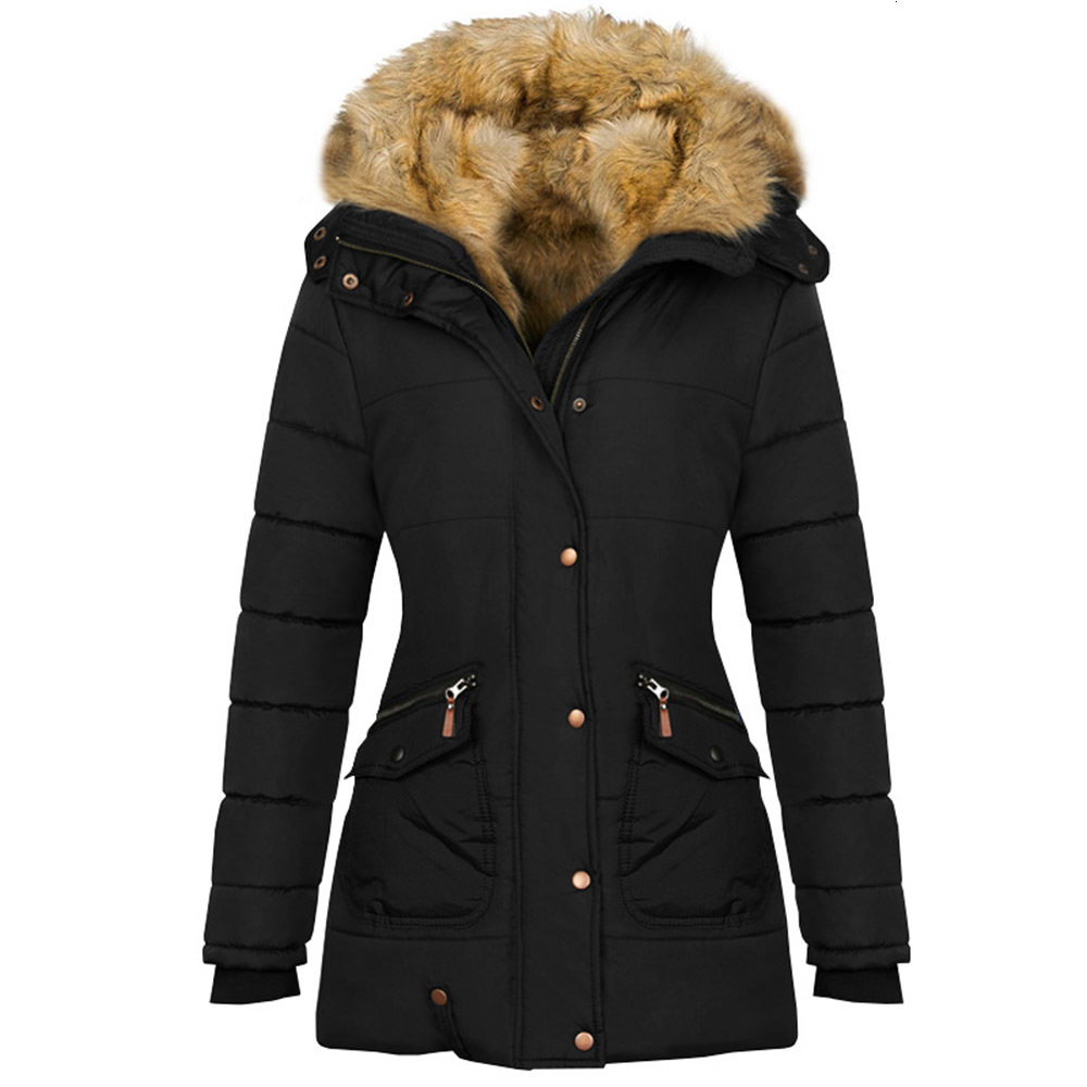 2021 New Cotton Padded Jacket Warm Winter Long Sleeve Women Outerwear Tops Zipper Thicken Female Overcoats Coats TP5Q, Navy blue
2021 New Cotton Padded Jacket Warm Winter Long Sleeve Women Outerwear Tops Zipper Thicken Female Overcoats Coats TP5Q, Navy blue