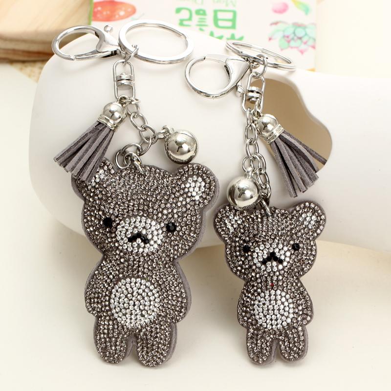 Keychains Fashion PU Leather Bear Key Chain Tassel Ring Car Bag Keychain For Women Silver Holder
Keychains Fashion PU Leather Bear Key Chain Tassel Ring Car Bag Keychain For Women Silver Holder