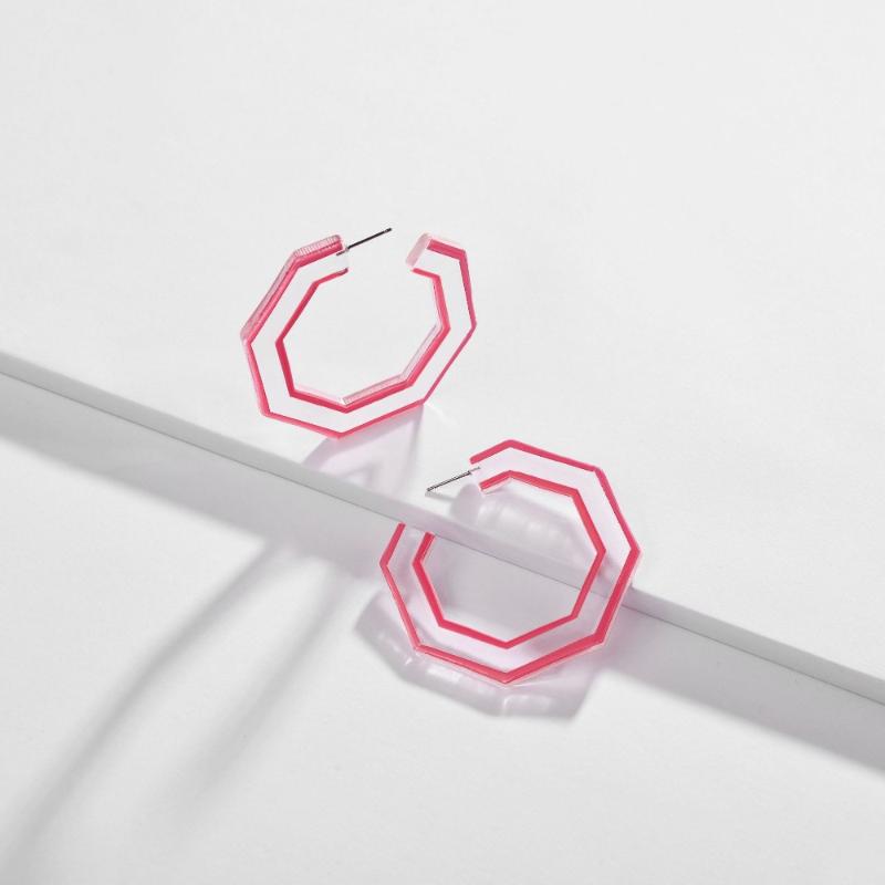 ZWPON Clear Acrylic Octagon Hoop Earrings for Women Fashion Colored Paint Acetate C Earrings Jewelry Wholesale
ZWPON Clear Acrylic Octagon Hoop Earrings for Women Fashion Colored Paint Acetate C Earrings Jewelry Wholesale