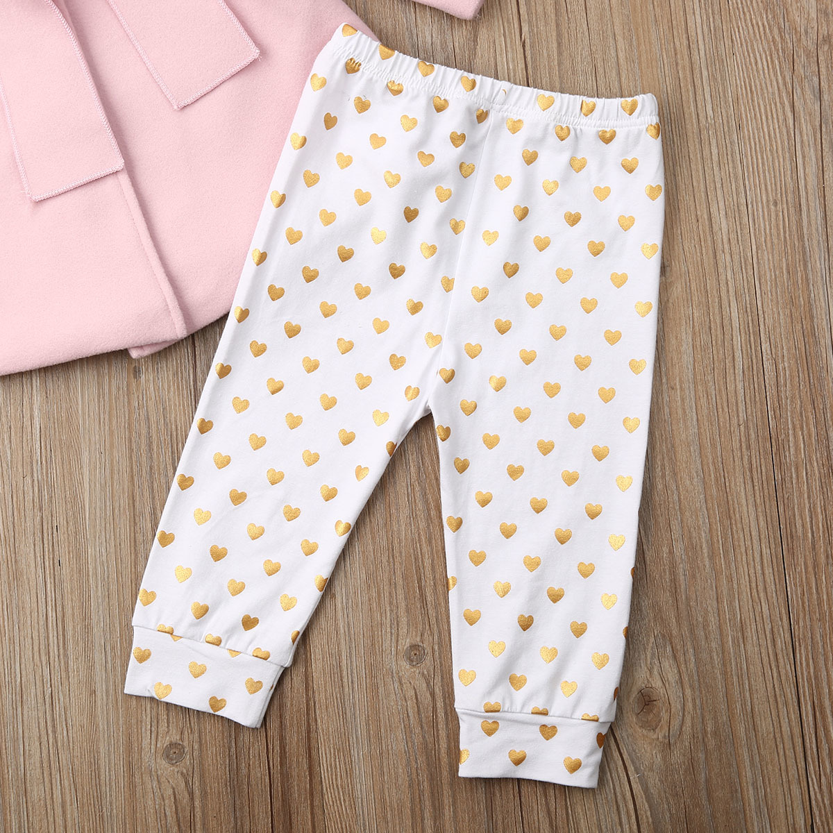 Autumn Winter Kid Baby Girls Bow Wool Overcoat Outwear Clothes 2Pcs Coat+ Pants1-5YX1019