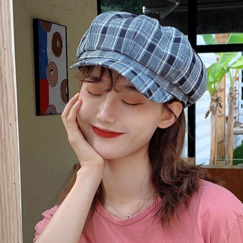 HT2927 Berets Vintage Plaid Beret Hat Ladies Retro Plaid Octagonal Newsboy Cap Spring Autumn Women Beret Hat Artist Painter, Blue;gray
HT2927 Berets Vintage Plaid Beret Hat Ladies Retro Plaid Octagonal Newsboy Cap Spring Autumn Women Beret Hat Artist Painter, Blue;gray