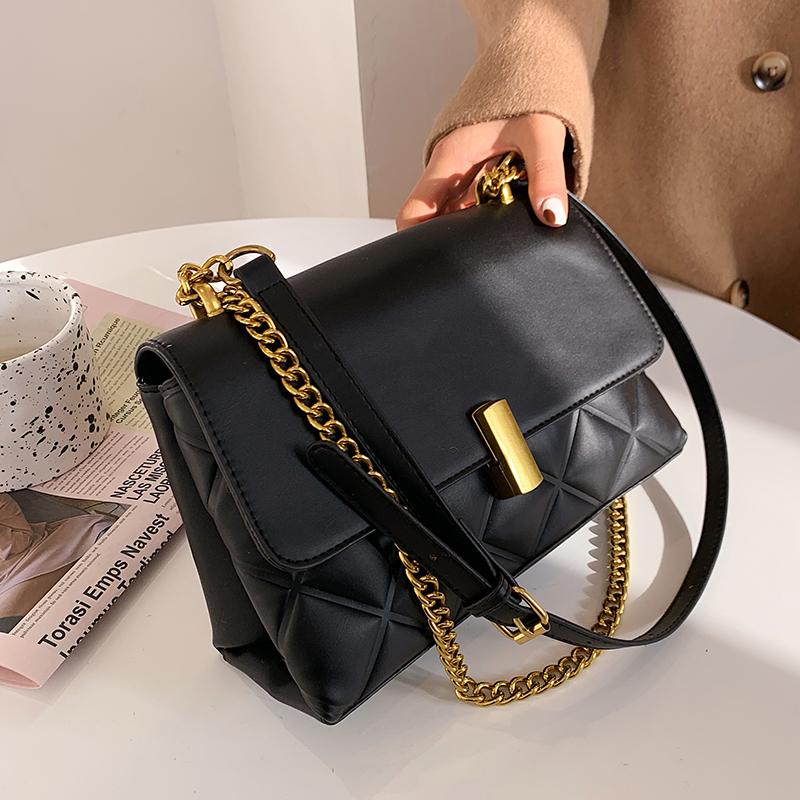 PU Leather Crossbody Bags for Women 2021 Winter Designer Shoulder Bag Female Trending Chain Handbags, Black
PU Leather Crossbody Bags for Women 2021 Winter Designer Shoulder Bag Female Trending Chain Handbags, Black