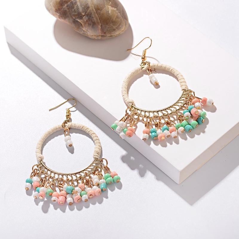 2020 Bohemian Boho Colorful Tassel Earrings For Women Handmade Ethnic Round Acrylic Beads Dangle Earrings Fashion Jewelry1
2020 Bohemian Boho Colorful Tassel Earrings For Women Handmade Ethnic Round Acrylic Beads Dangle Earrings Fashion Jewelry1