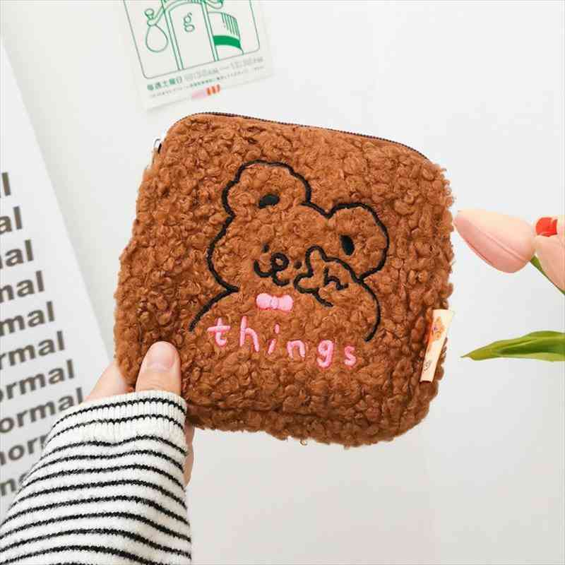 cute lady mini cosmetic bag purse organizer plush embroidery bear dog rabbit pad tampon storage pouch girls beauty case
cute lady mini cosmetic bag purse organizer plush embroidery bear dog rabbit pad tampon storage pouch girls beauty case