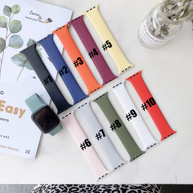 Silicone Sport Bands Replacement For Apple Watch Band Wrist Strap With Adapters Accessories 38mm 40mm 42mm 44mm Watchstrap For Iphone watch
Silicone Sport Bands Replacement For Apple Watch Band Wrist Strap With Adapters Accessories 38mm 40mm 42mm 44mm Watchstrap For Iphone watch