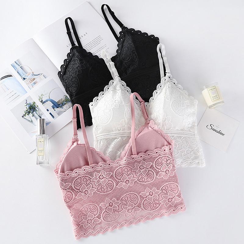 Padded Bralette Deep V Lace Bras For Women Fashion Wireless Bra 3 Colors Summer Crop Top Girls Backless Lingerie Free Size, White
Padded Bralette Deep V Lace Bras For Women Fashion Wireless Bra 3 Colors Summer Crop Top Girls Backless Lingerie Free Size, White