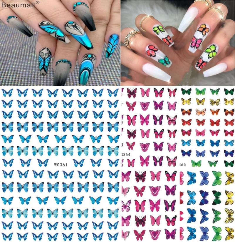 Elegant Butterfly Nails Art Manicure Back Glue Decal Decorations Nail Sticker For Nails Tips Beauty, Wg366
Elegant Butterfly Nails Art Manicure Back Glue Decal Decorations Nail Sticker For Nails Tips Beauty, Wg366
