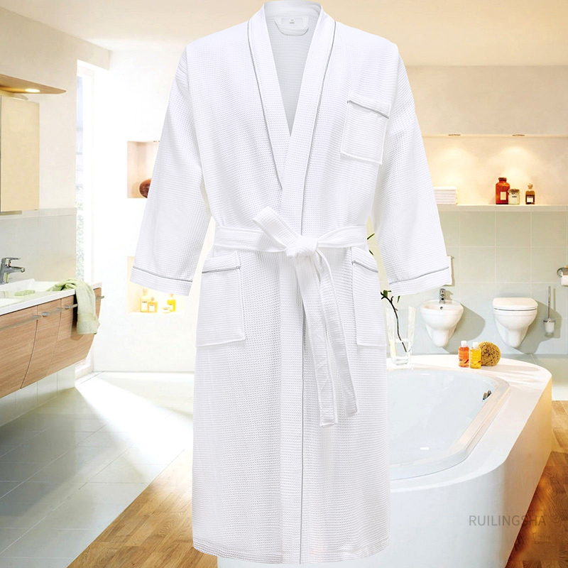 5 Star el 100 Cotton Men Kimono Bathrobe Plus Size Towel Bath Robe Mens Waffle Robes for Women Long Dressing Gown Sleepwear 201111