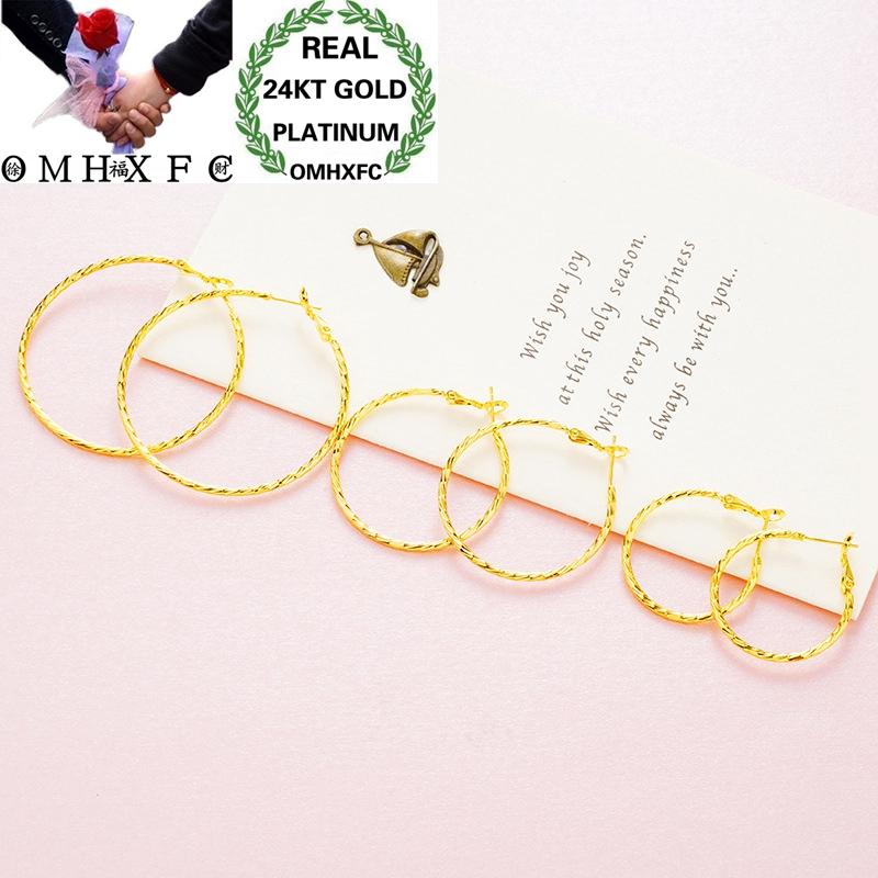 OMHXFC Wholesale European Fashion Hot Woman Female Party Birthday Wedding Mother Gift Simple 24KT Gold Big Hoop Earrings ER163
OMHXFC Wholesale European Fashion Hot Woman Female Party Birthday Wedding Mother Gift Simple 24KT Gold Big Hoop Earrings ER163