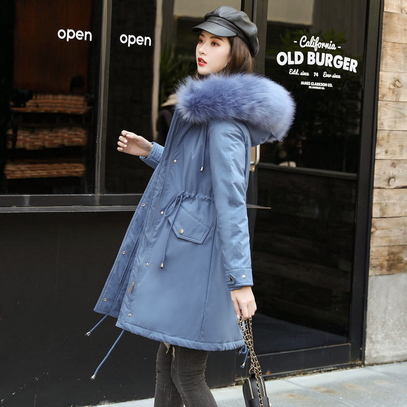 SWREDMI New Arrival Fashion Slim Women Winter Jacket Thick Padded Warm Ladies Long Coats Parka Womens Jackets Drawstring Coats T200114